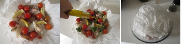 Frutti di mare al cartoccio veloci