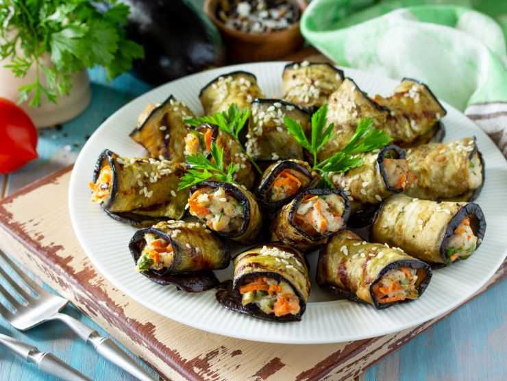 ricetta involtini di melanzane